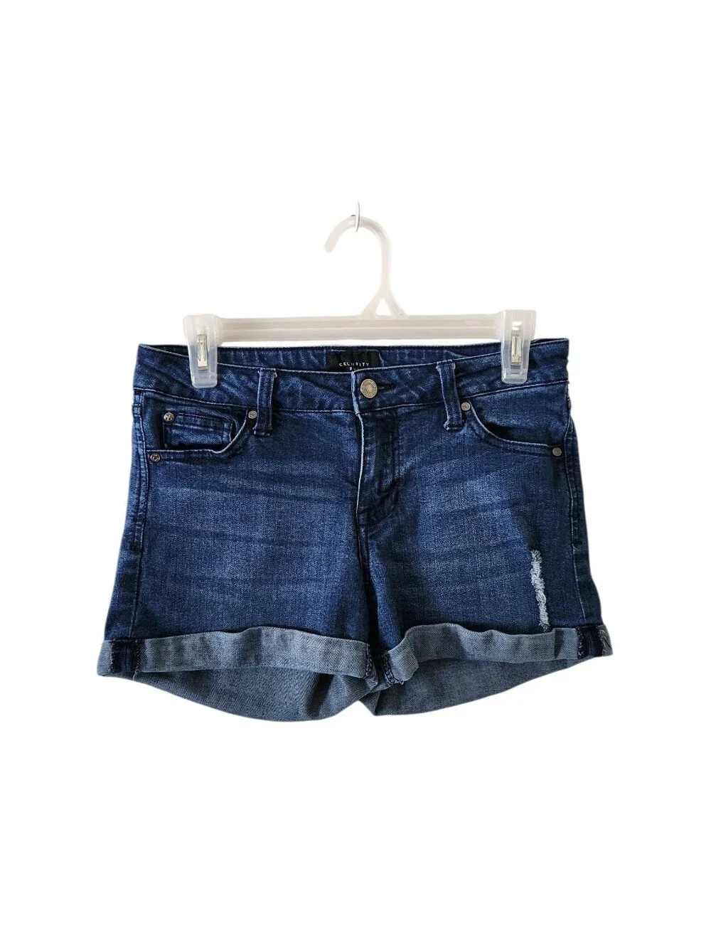 Celebrity Pink Blue Denim Shorts